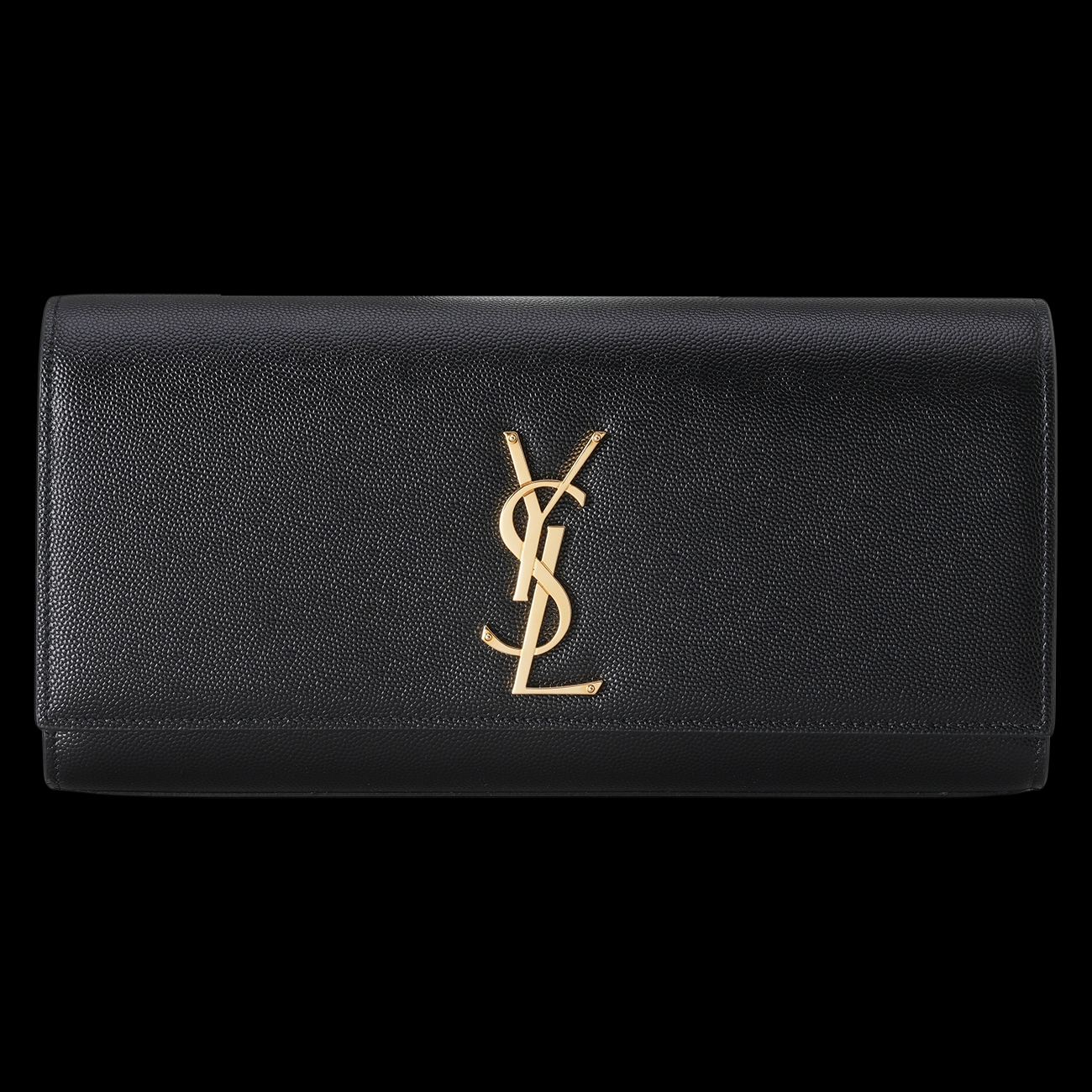 YVES SAINT LAURENT(USED)생로랑 326079 모노그램 케이트 클러치백 블랙금장